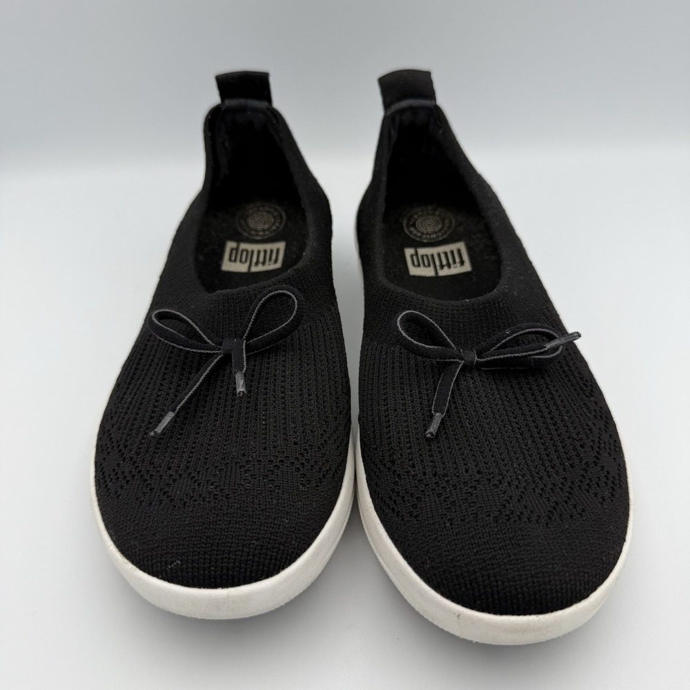 Fitflop Uberknit‎ Women's Ballerina Slide With Bow Size 8